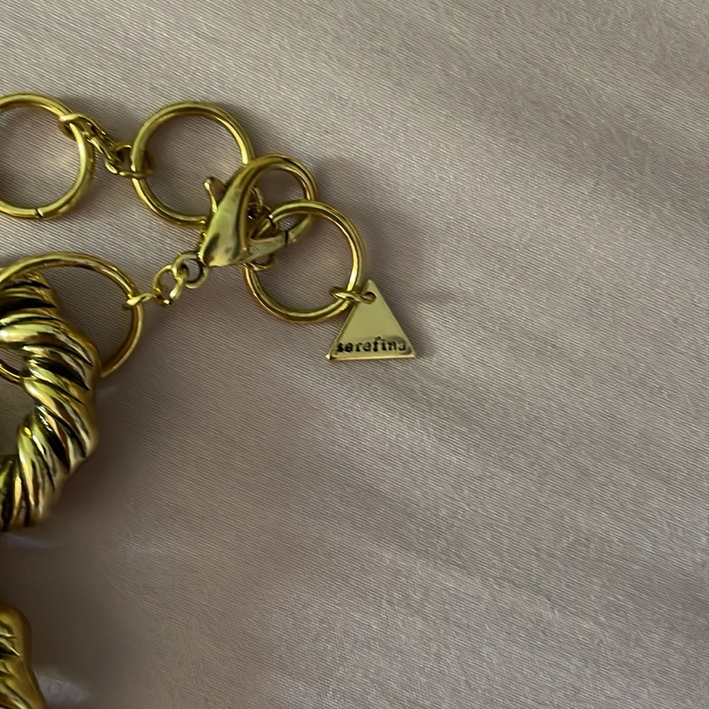 Three Gold Statement Necklaces - image 3